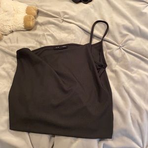 One strap cropped top